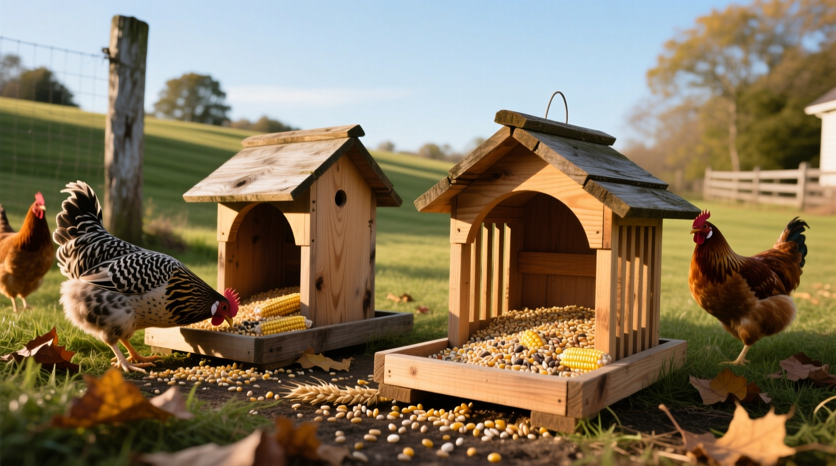 homemade chicken feeders