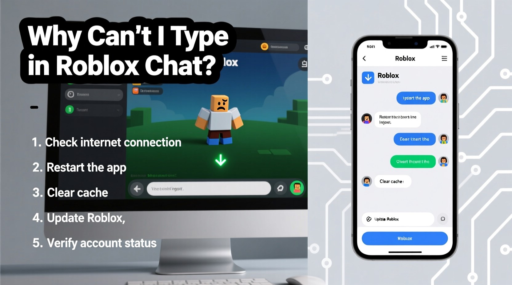 why cant i type in roblox chat troubleshooting guide