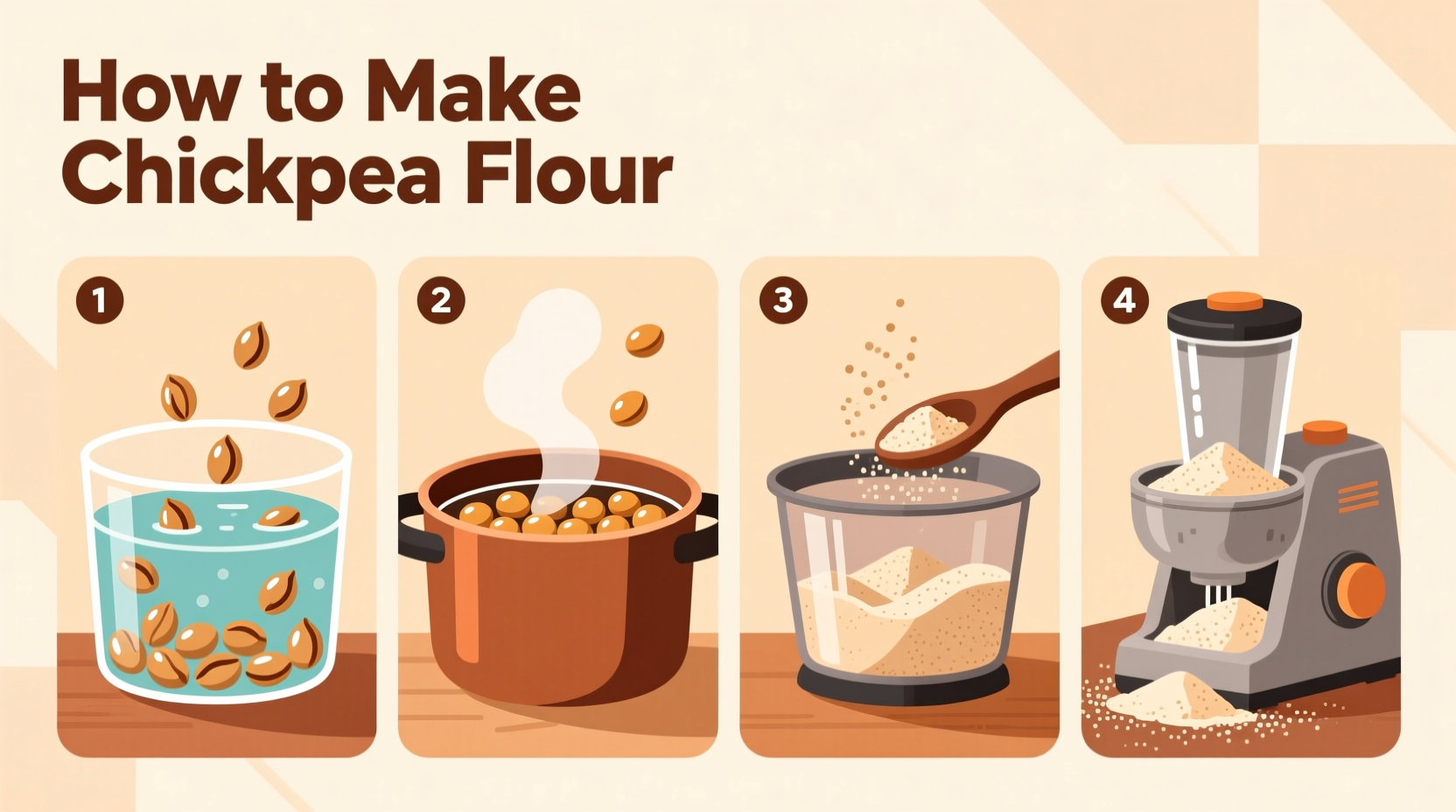 how to make chickpea flour