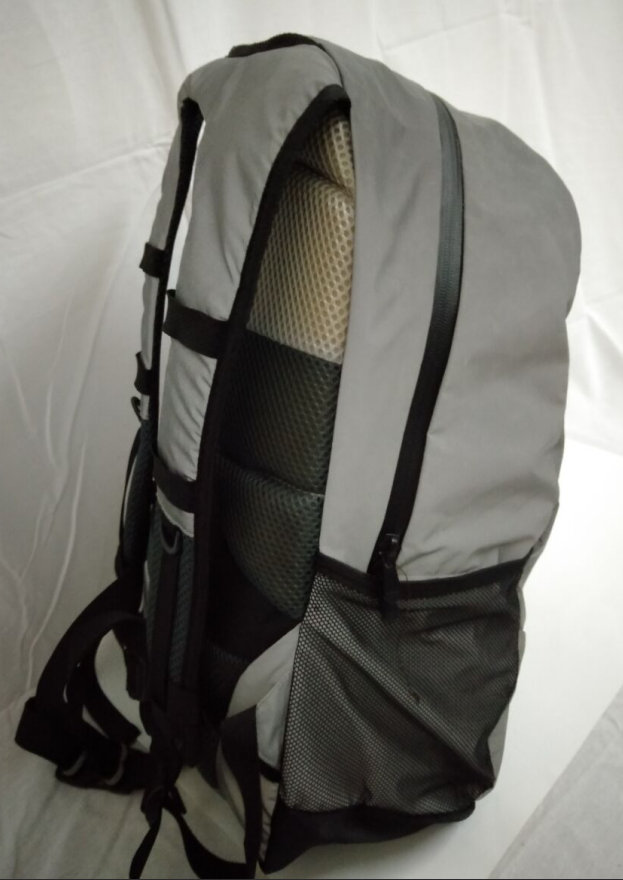 product-704-994 backcountry cycling travel small mini hi vis rainbow PU leather geometric luminous reflective string backpack drawstring bag