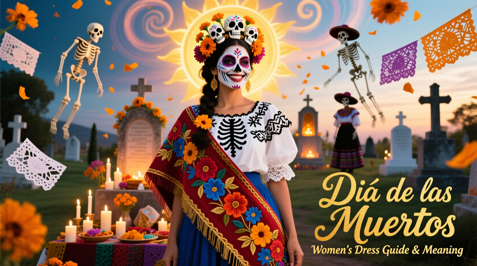 day of the dead womens dress