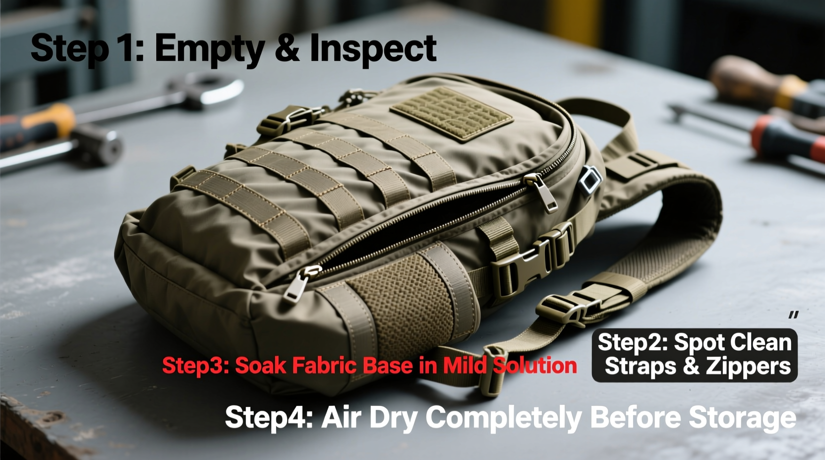 essential steps to deep clean and maintain your tactical assault backpack
