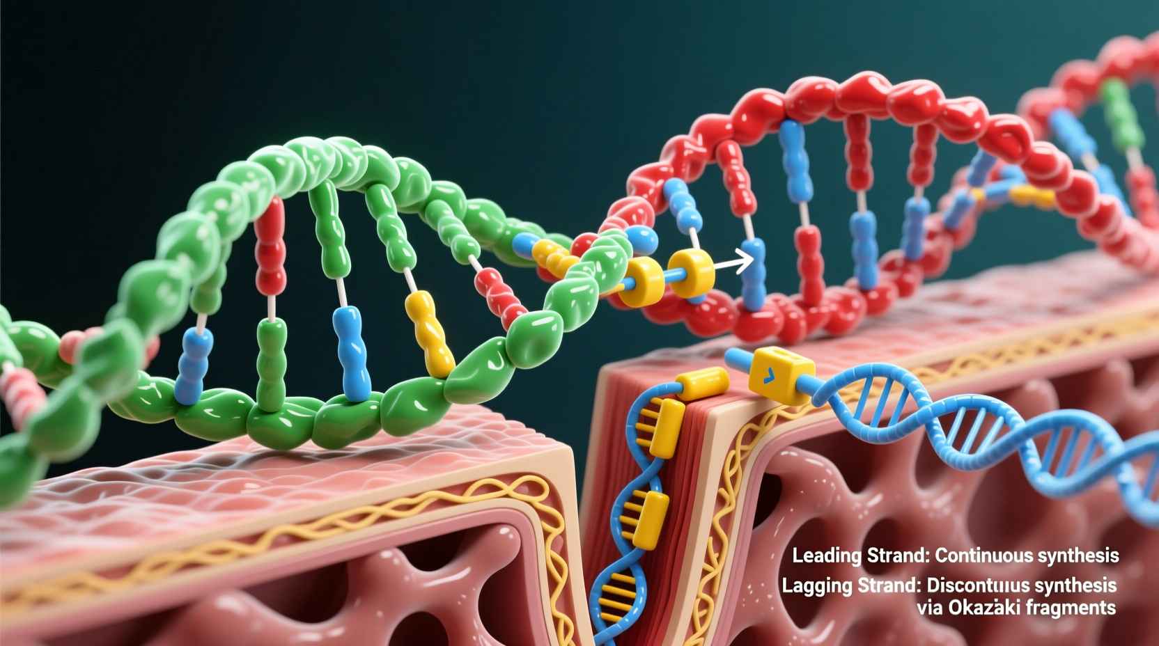 leading vs lagging strand why does lagging strand occur