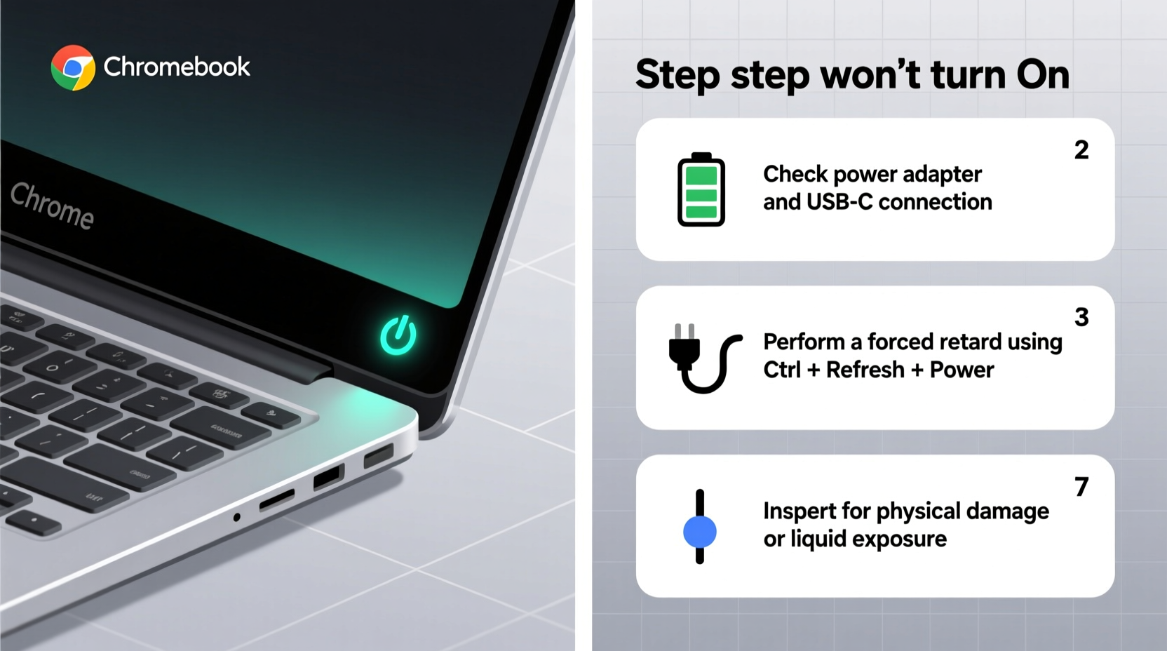chromebook wont turn on troubleshooting tips solutions