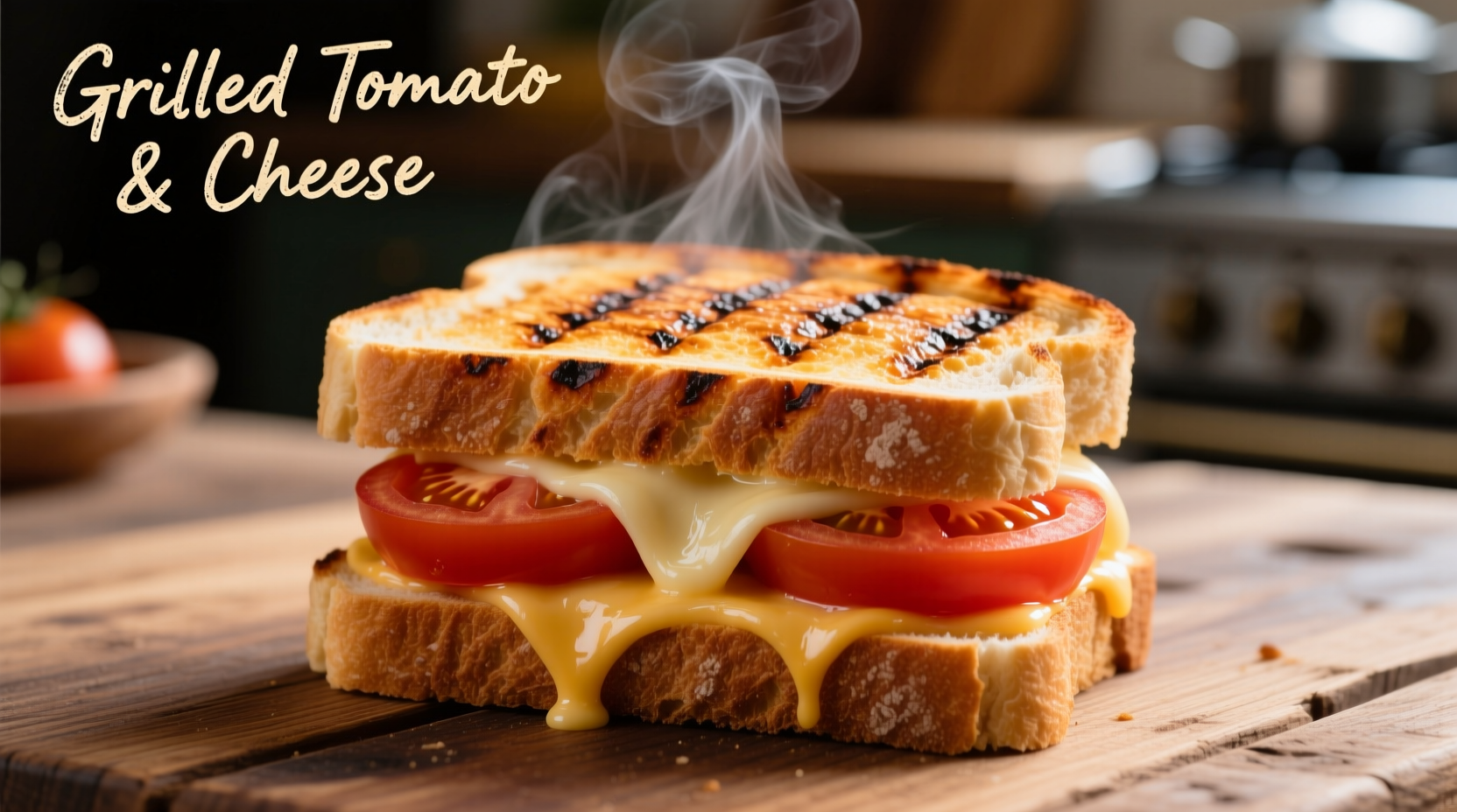 grilled tomato and cheese sandwich