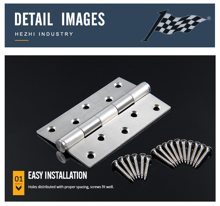 5x3x3 no ball bearing stainless steel gate hinges