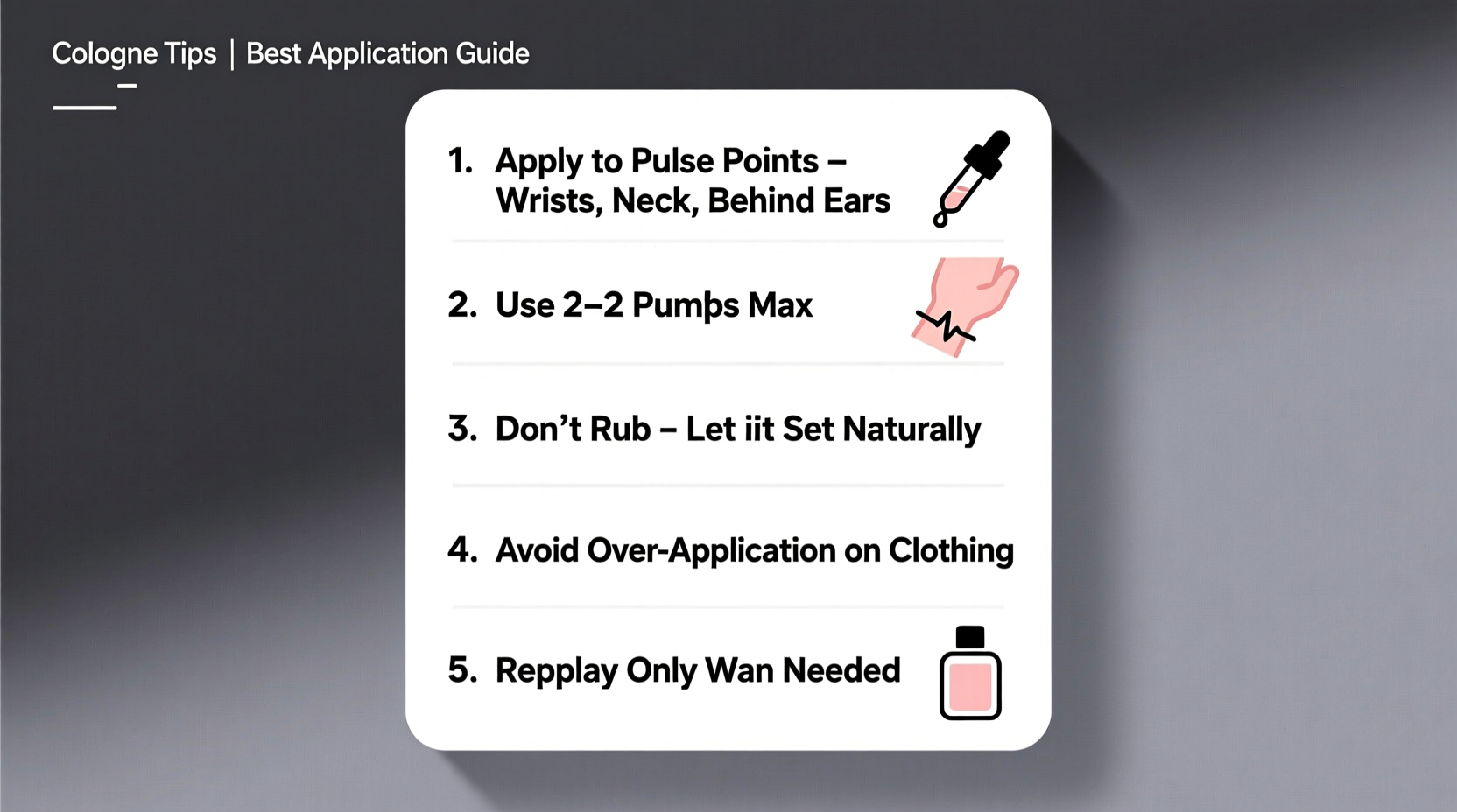 simple and effective tips for the best way to put on cologne