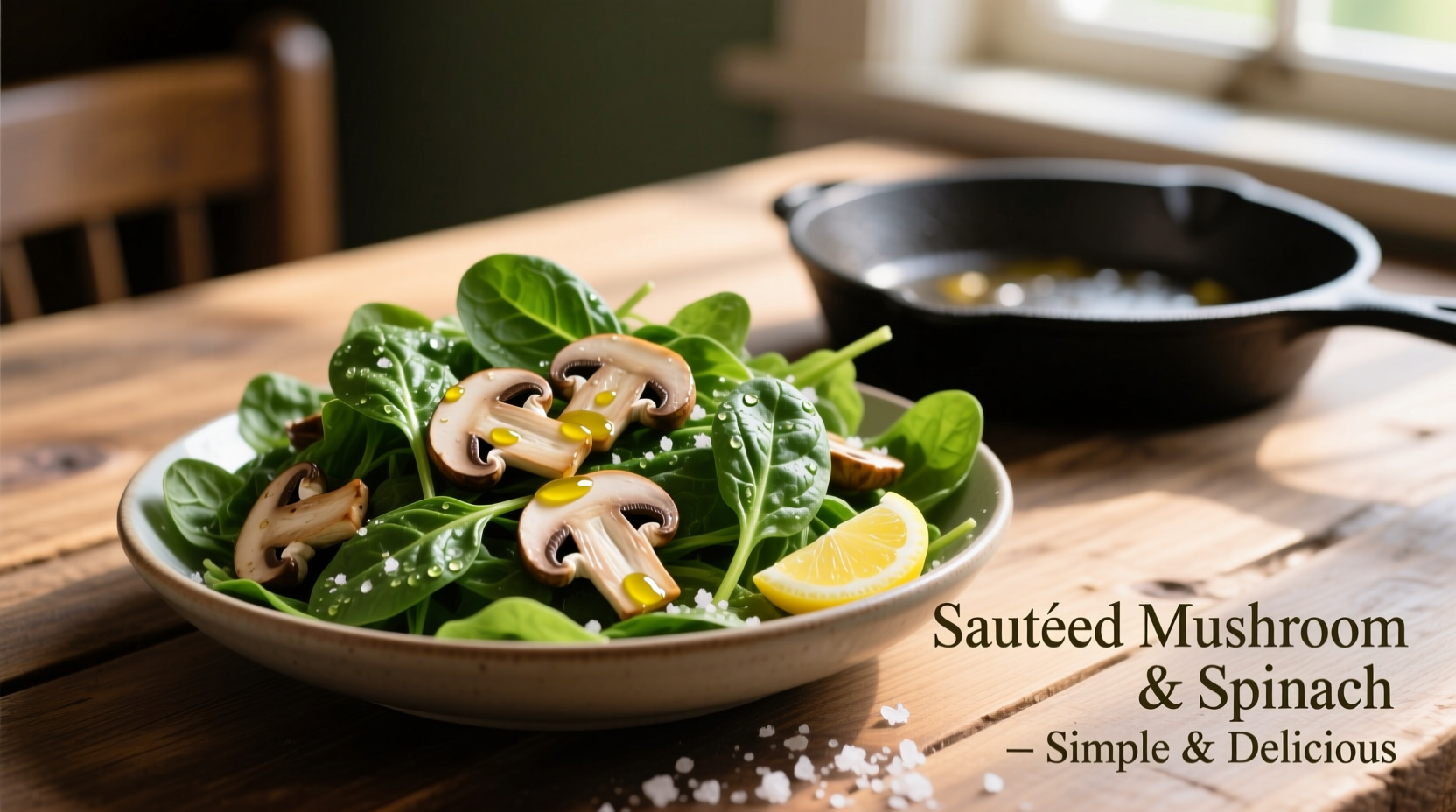 Perfect Mushroom Spinach Recipe in 25 Minutes