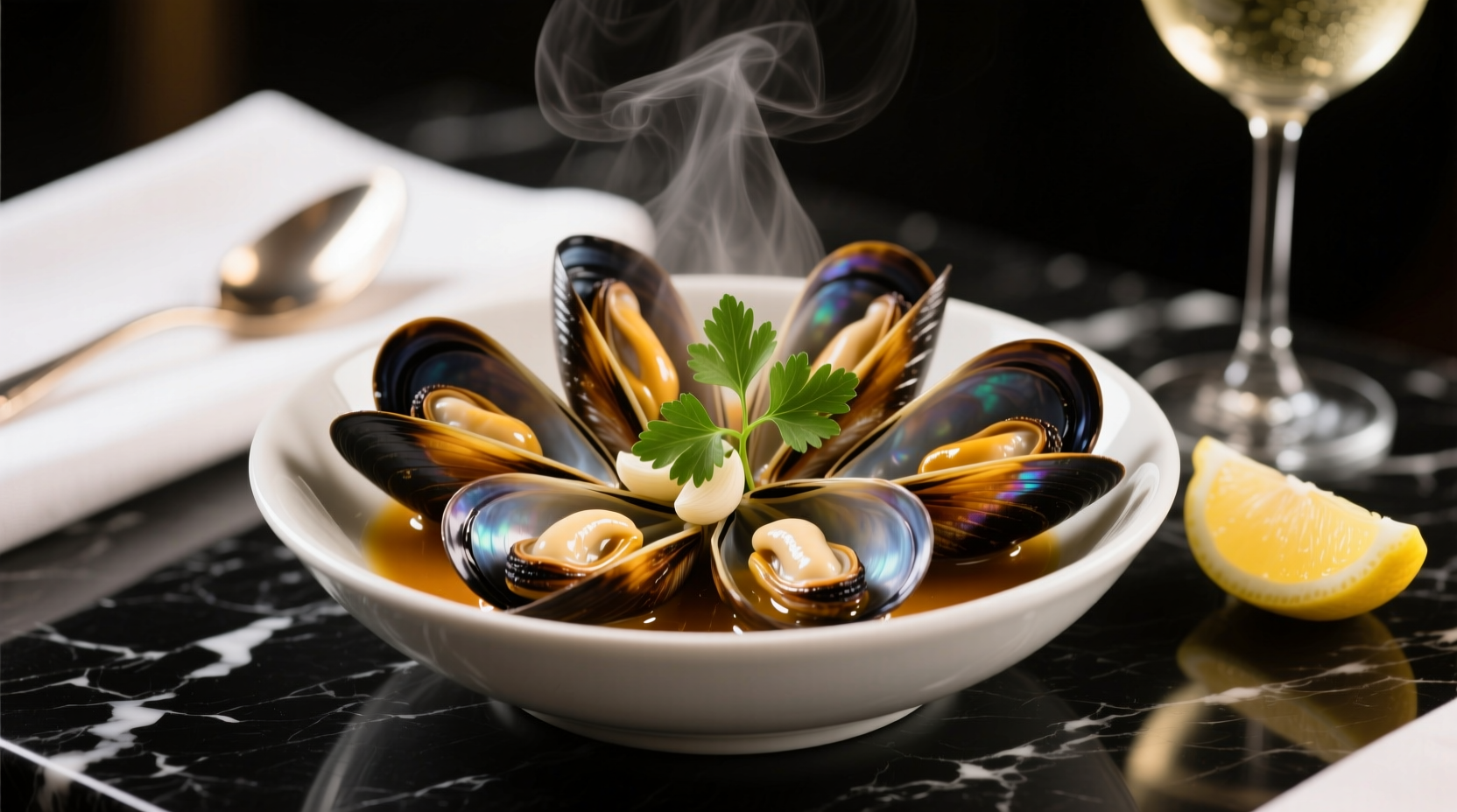 how to make a whole mess of fancy mussels