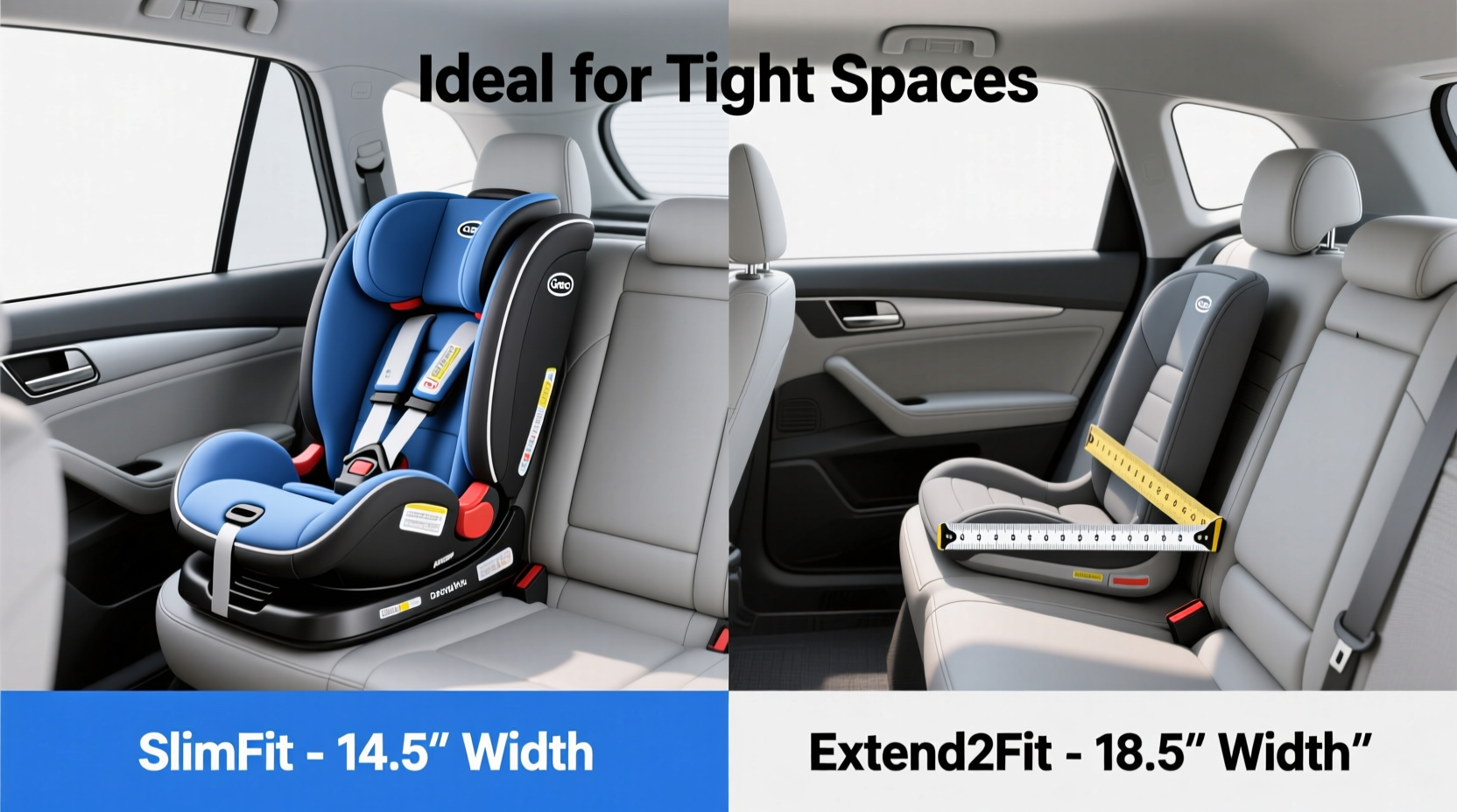 graco extend2fit vs slimfit is the slimfit worth it if space is tight