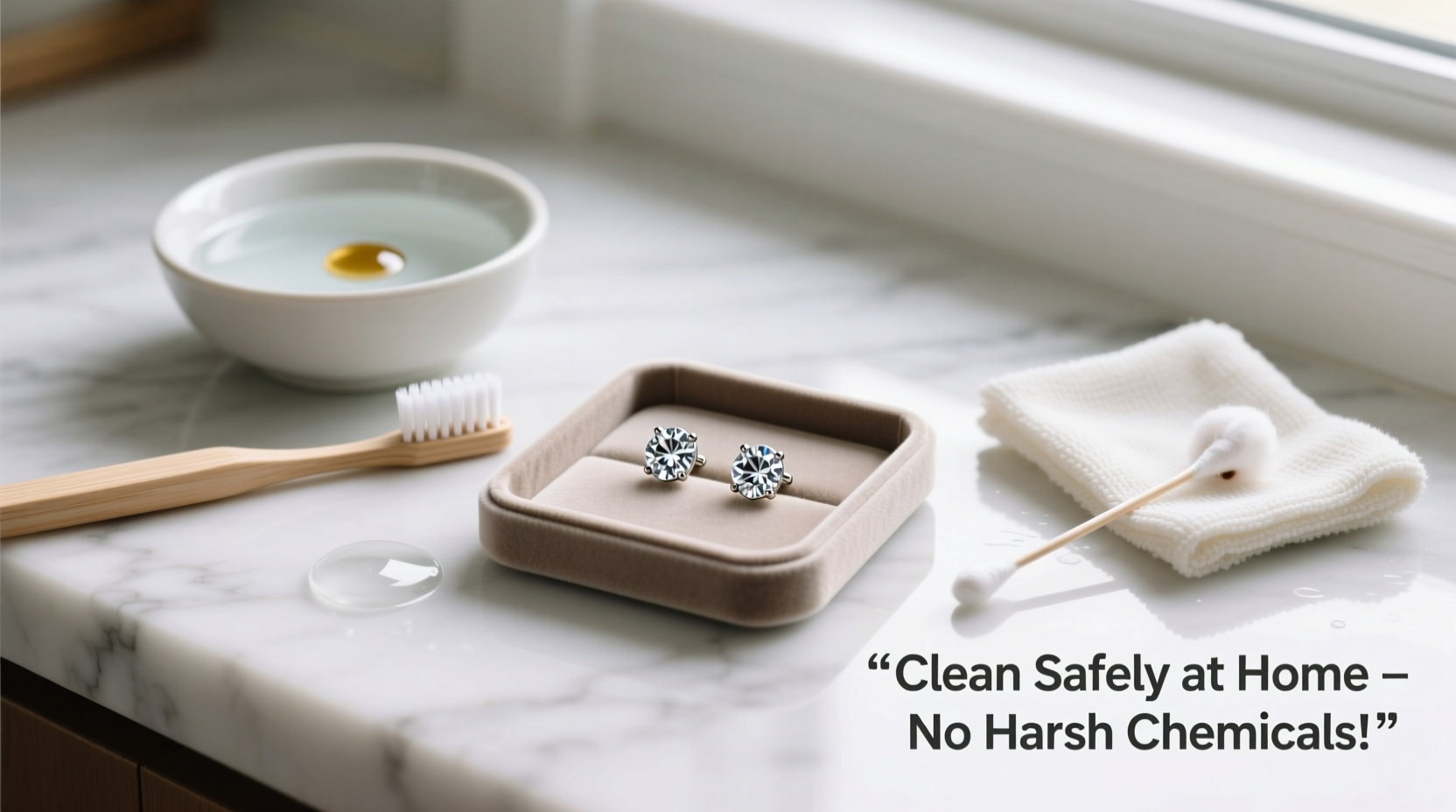 simple and effective methods to clean aaa zircon earrings safely at home