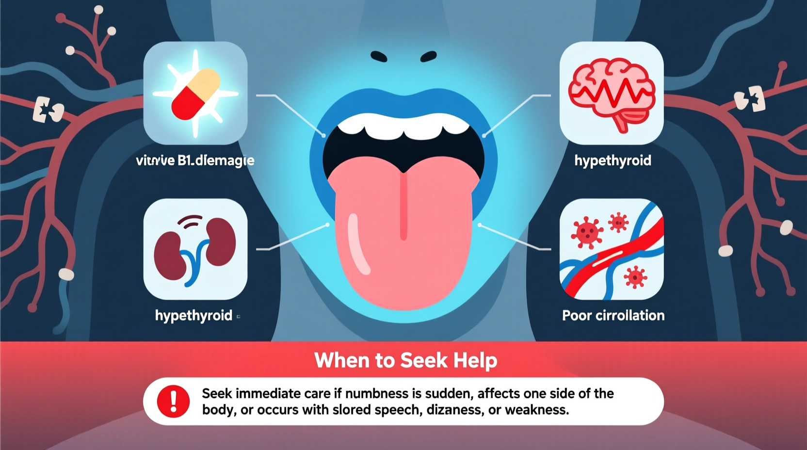 numb tongue common causes and when to seek help