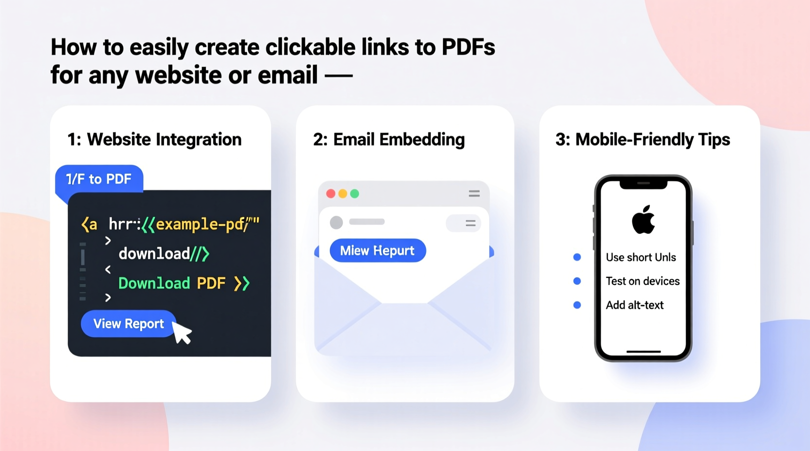 how to easily create clickable links to pdfs for any website or email