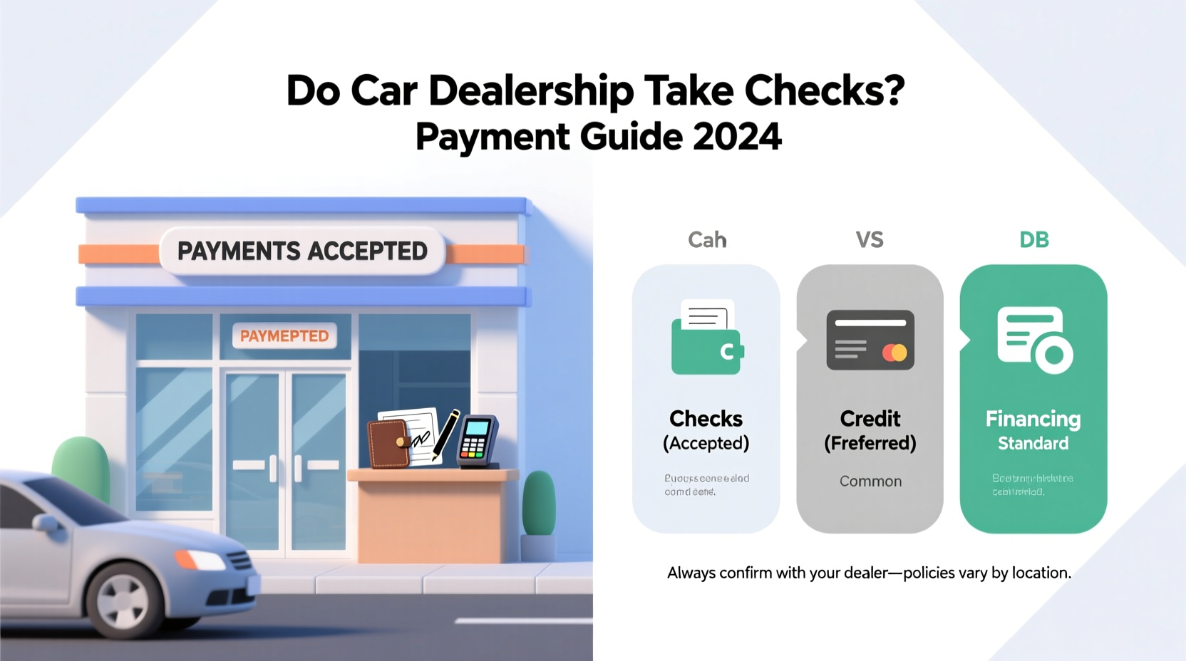 do car dealerships take checks