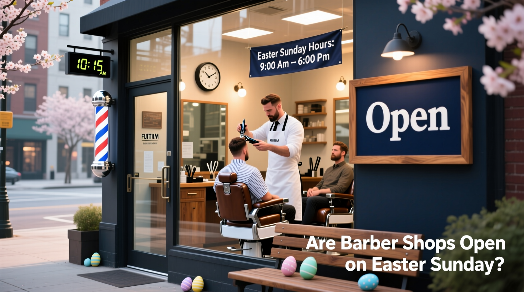 are barber shops open on easter