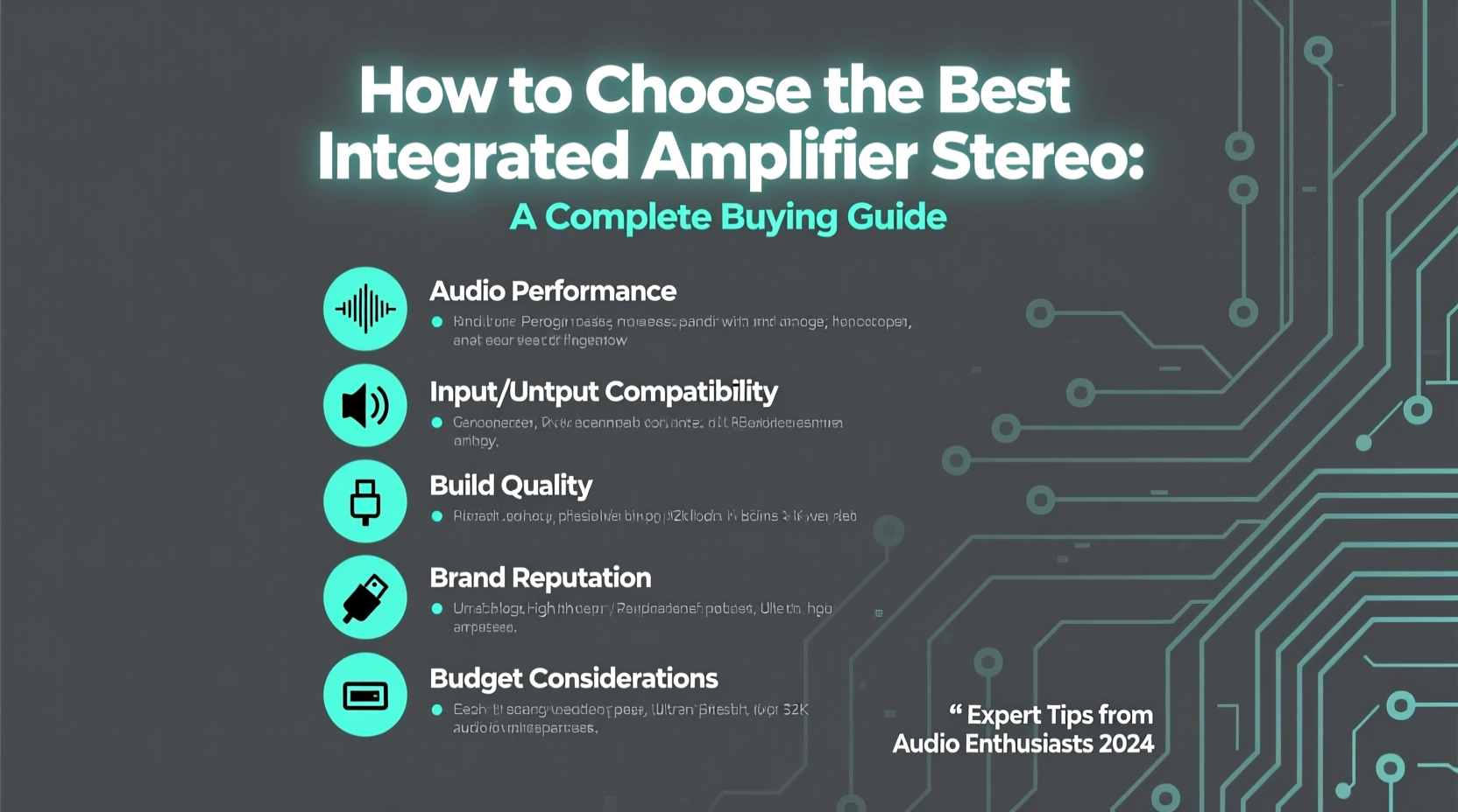 integrated amplifier stereo