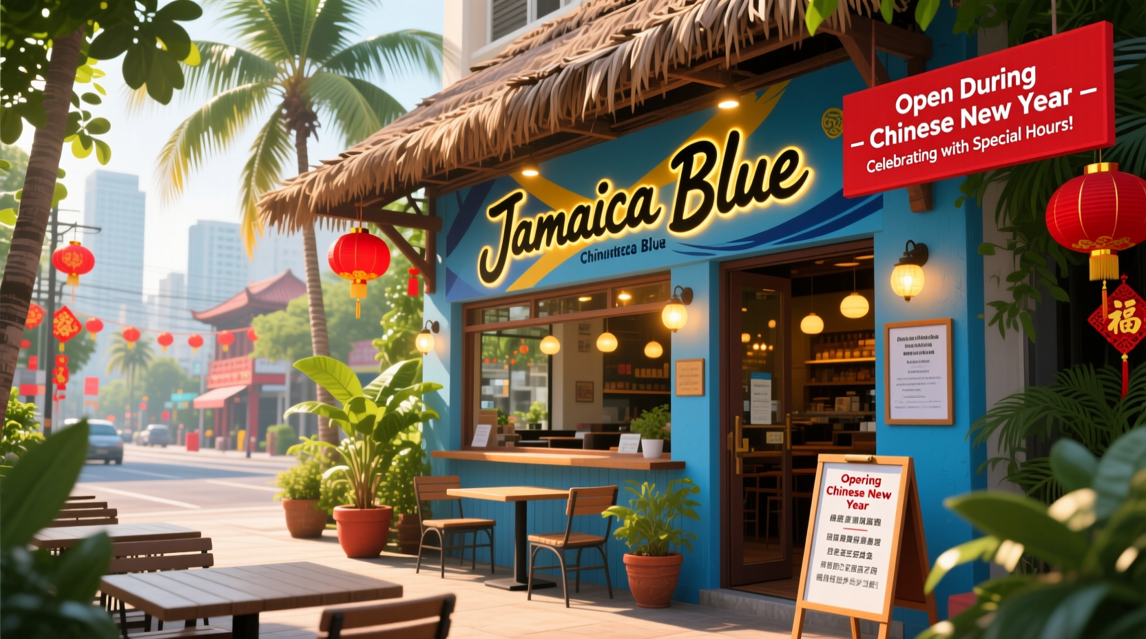 is jamaica blue open during chinese new year