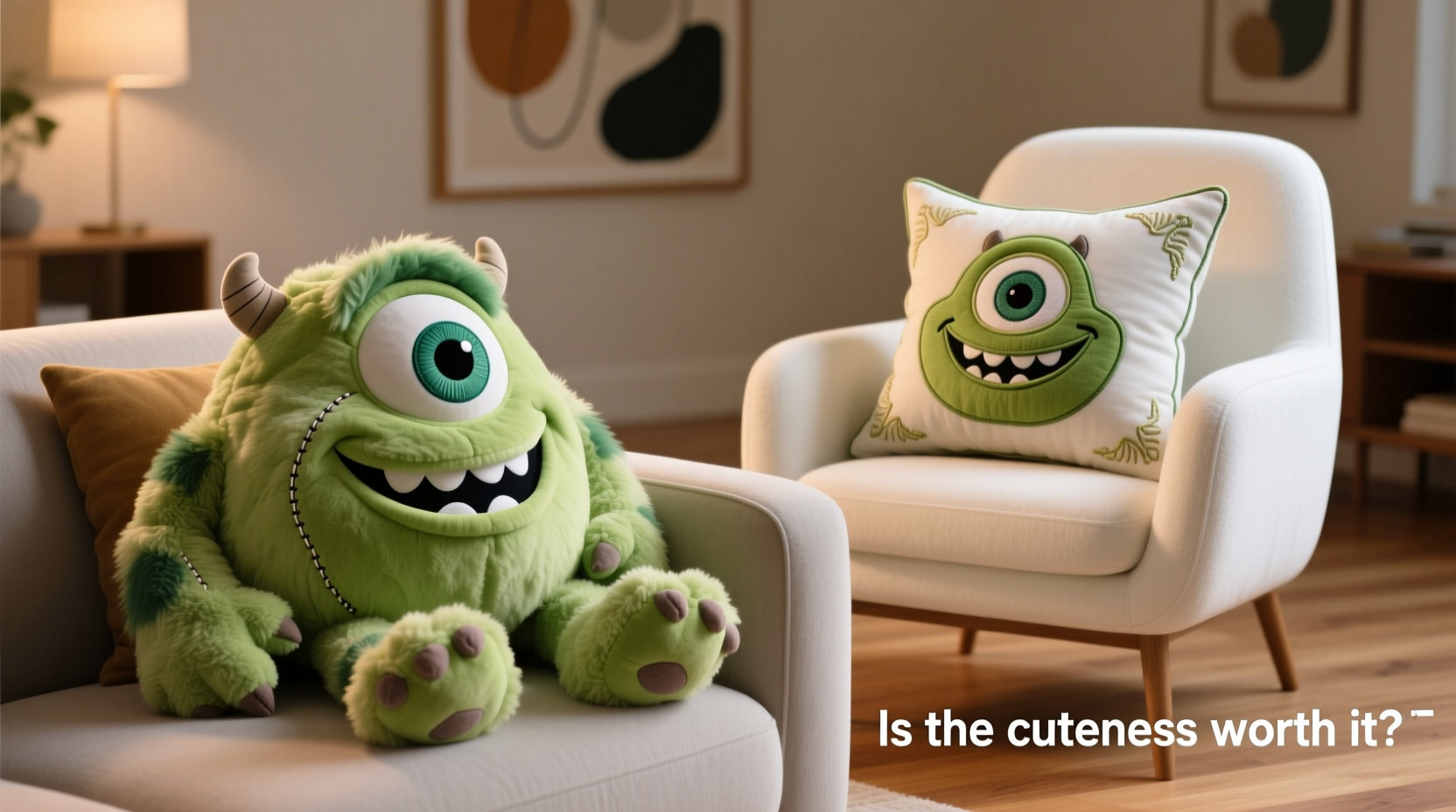 Mike Wazowski Plush Vs Decorative Throw Pillow Is The Monsters