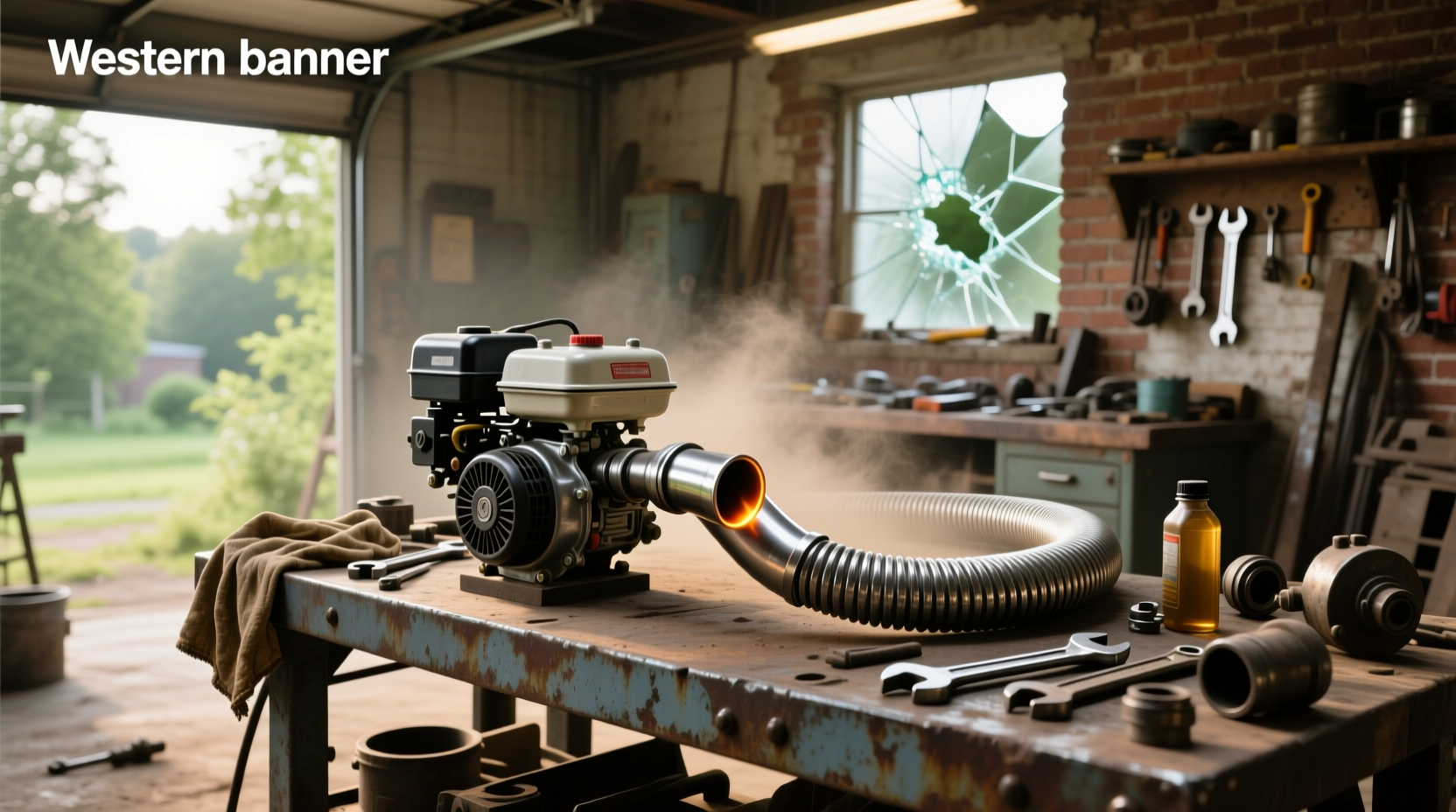 1 inch flexible exhaust pipe for small engines