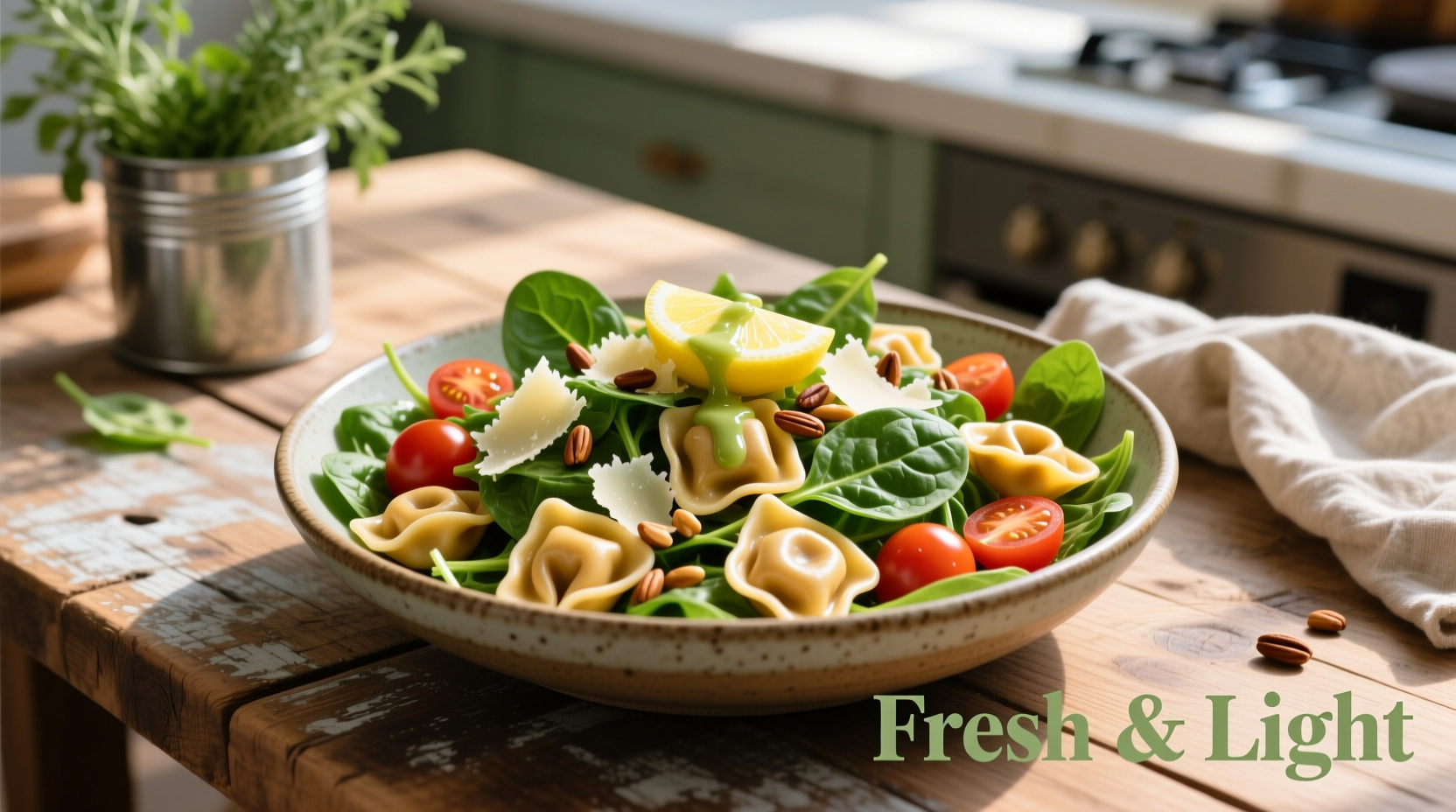 Spinach Tortellini Salad Recipe in 20 Minutes