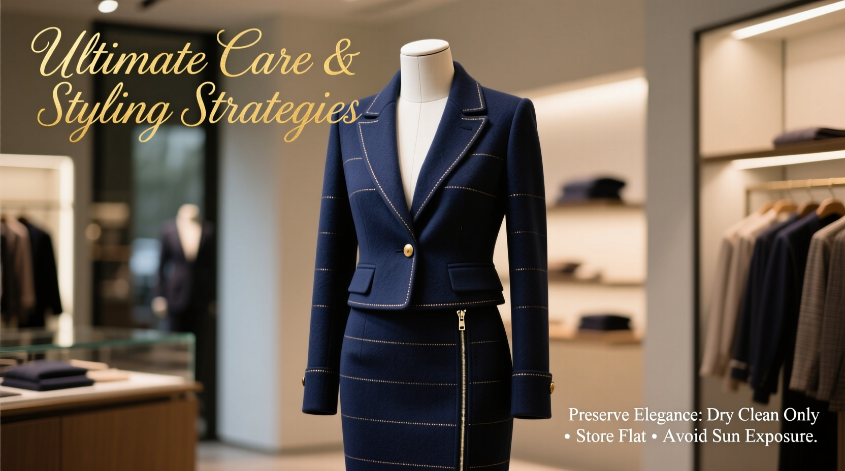ultimate care and styling strategies for your high end jacket and skirt set
