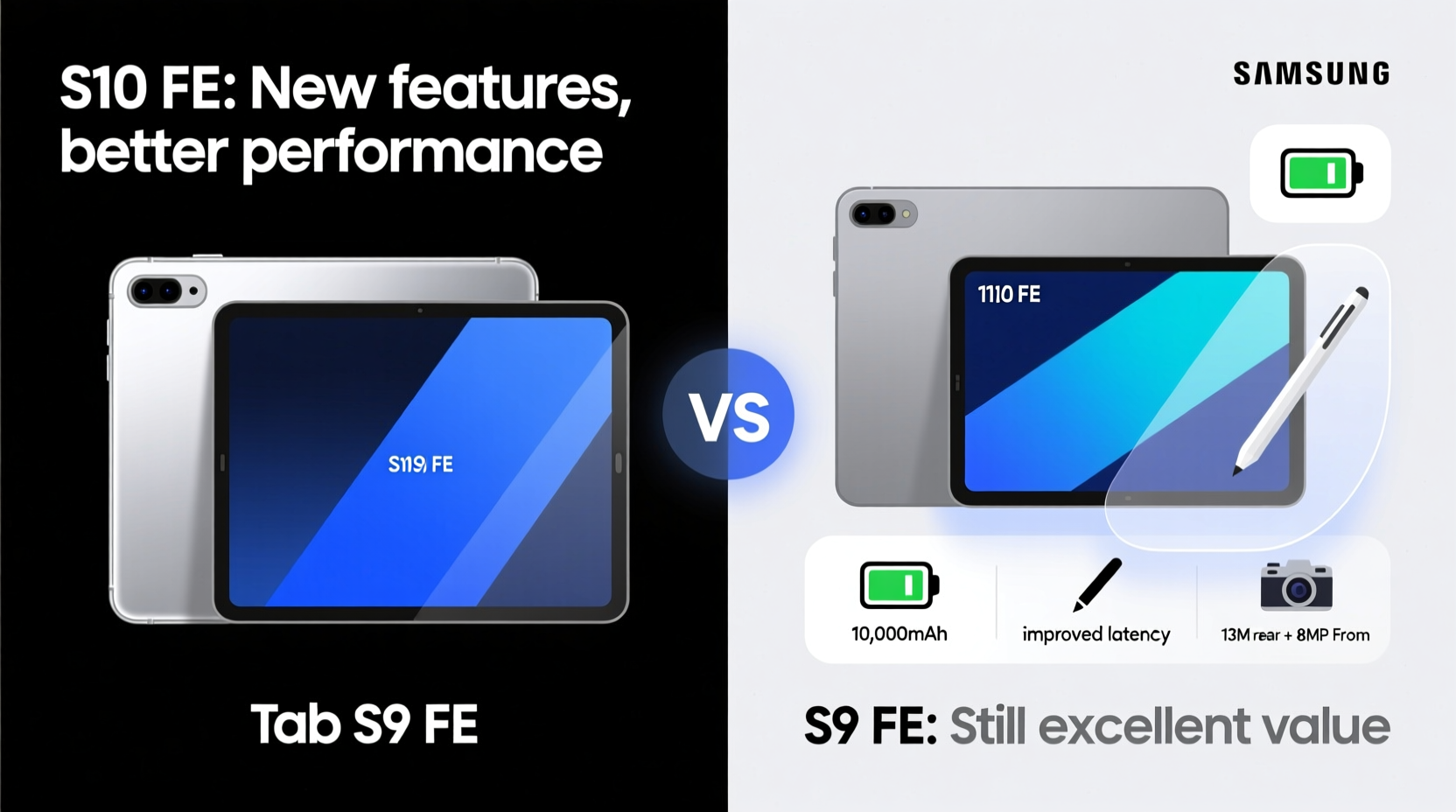 samsung tab s10 fe vs s9 fe is the newest model worth the upgrade or should you stick with the s9 fe