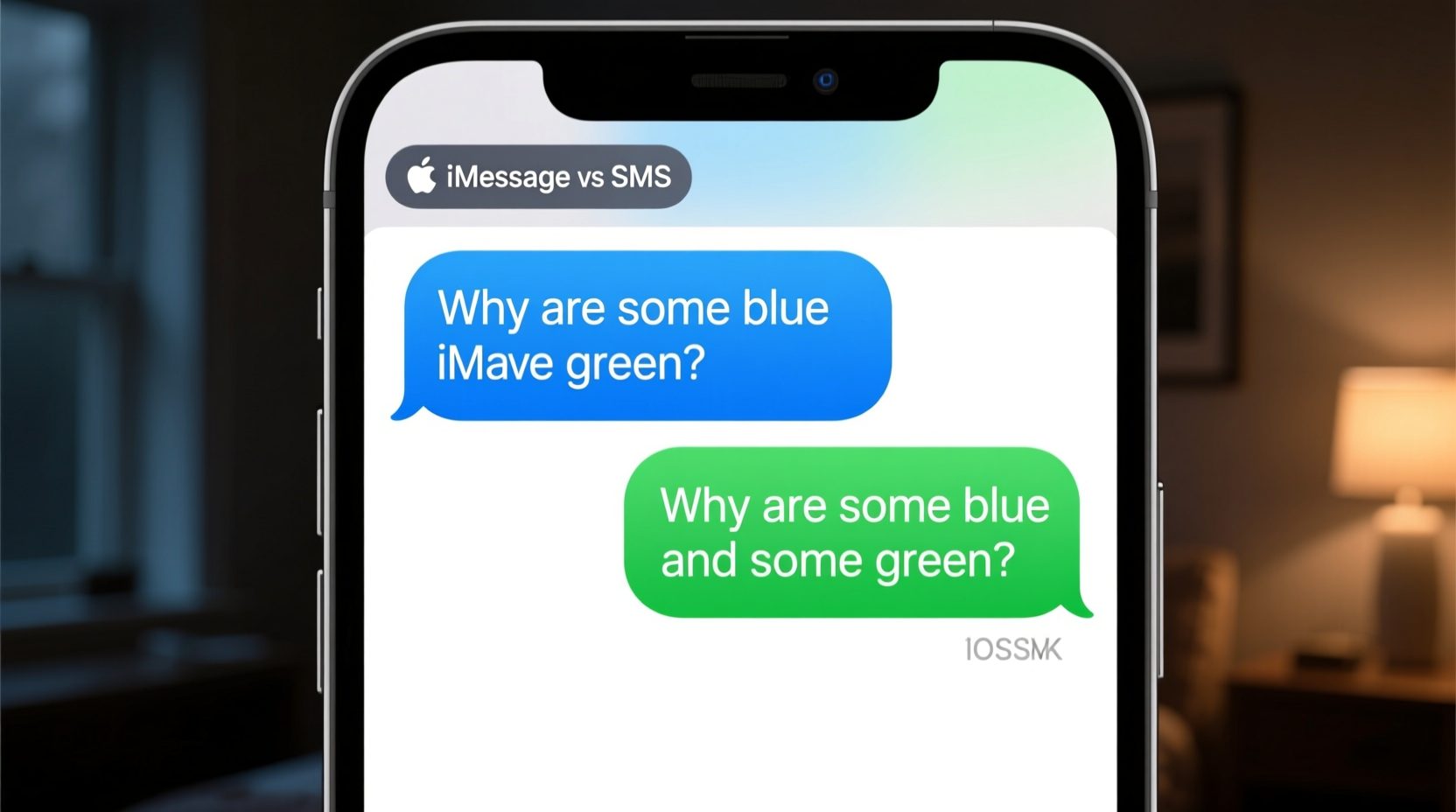 iphone messages why are some blue and some green