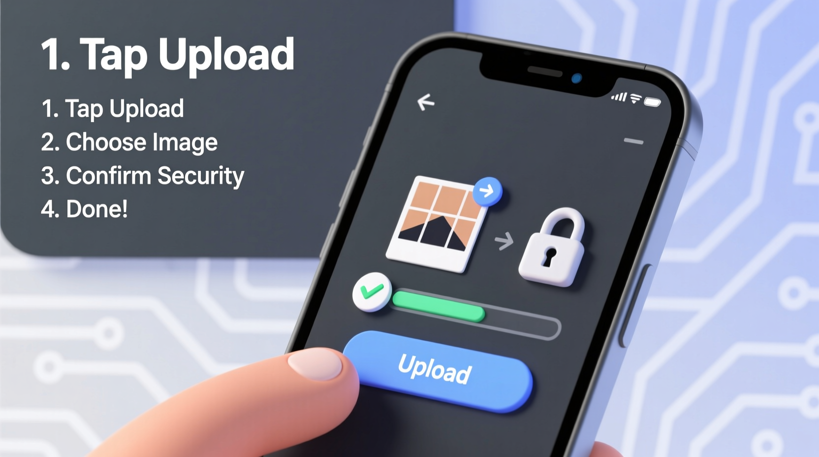a step by step guide on how to upload an image easily and securely