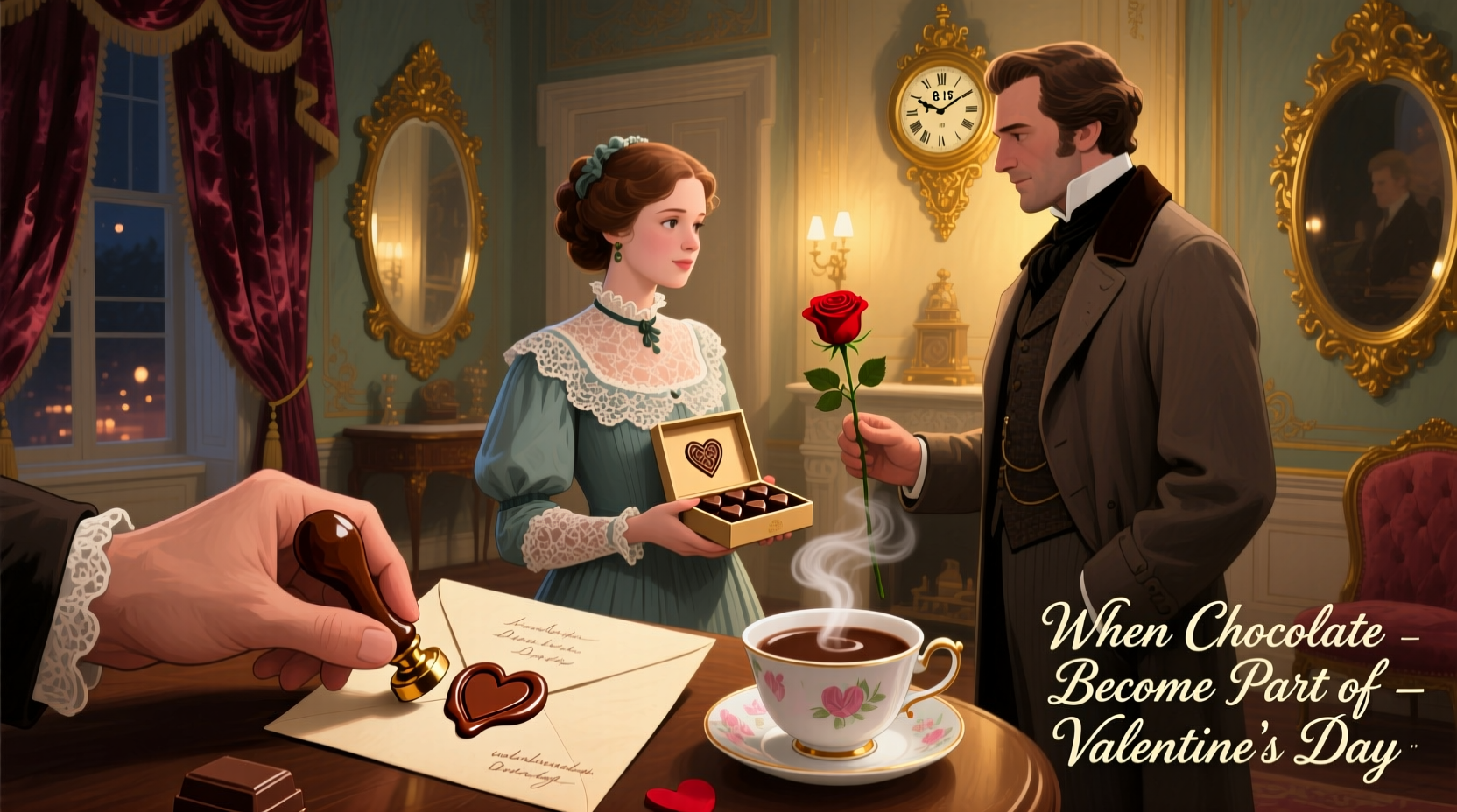 when did chocolate become part of valentines day