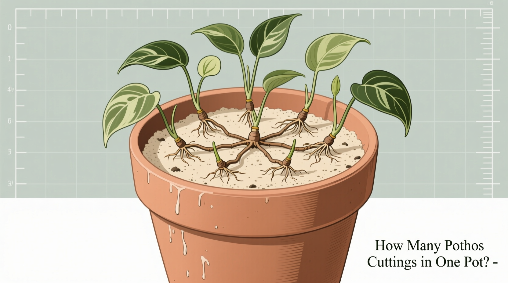 How Many Pothos Cuttings in One Pot?
