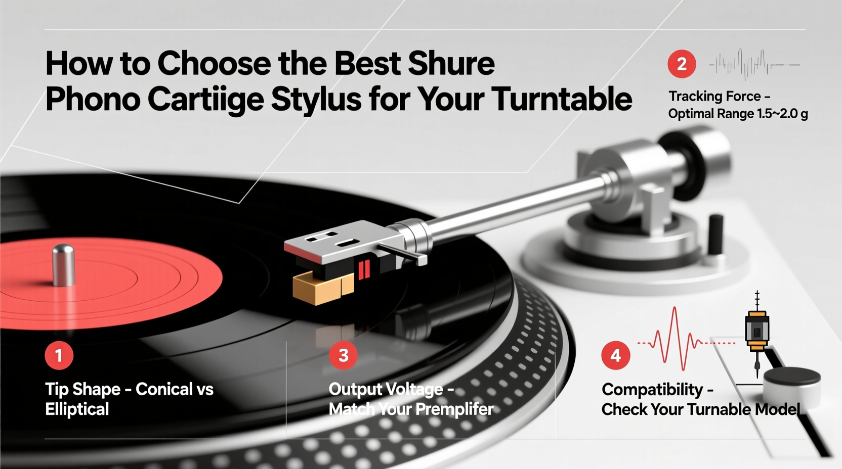 shure phono cartridge stylus