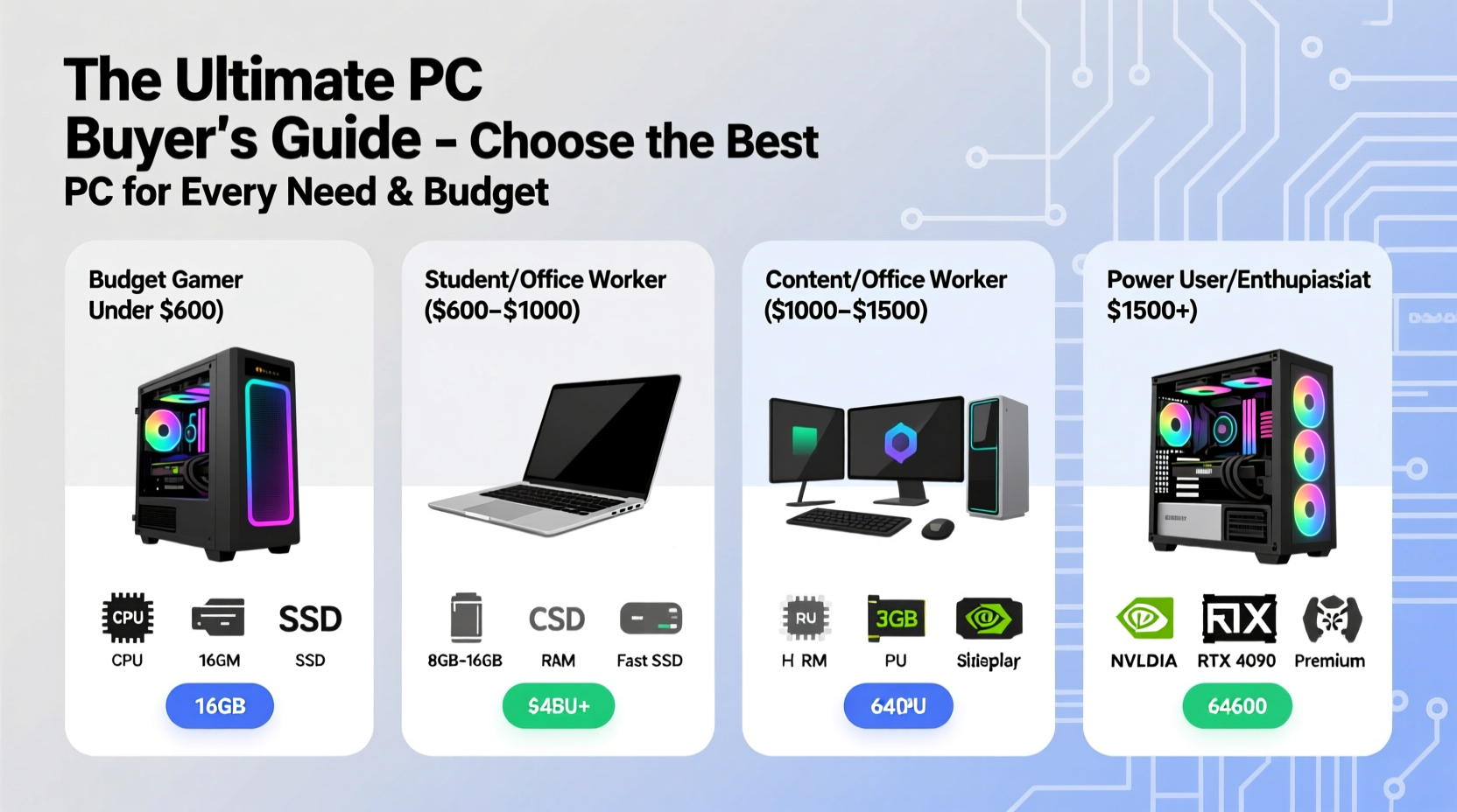 guide to choosing the best pcs for every need and budget
