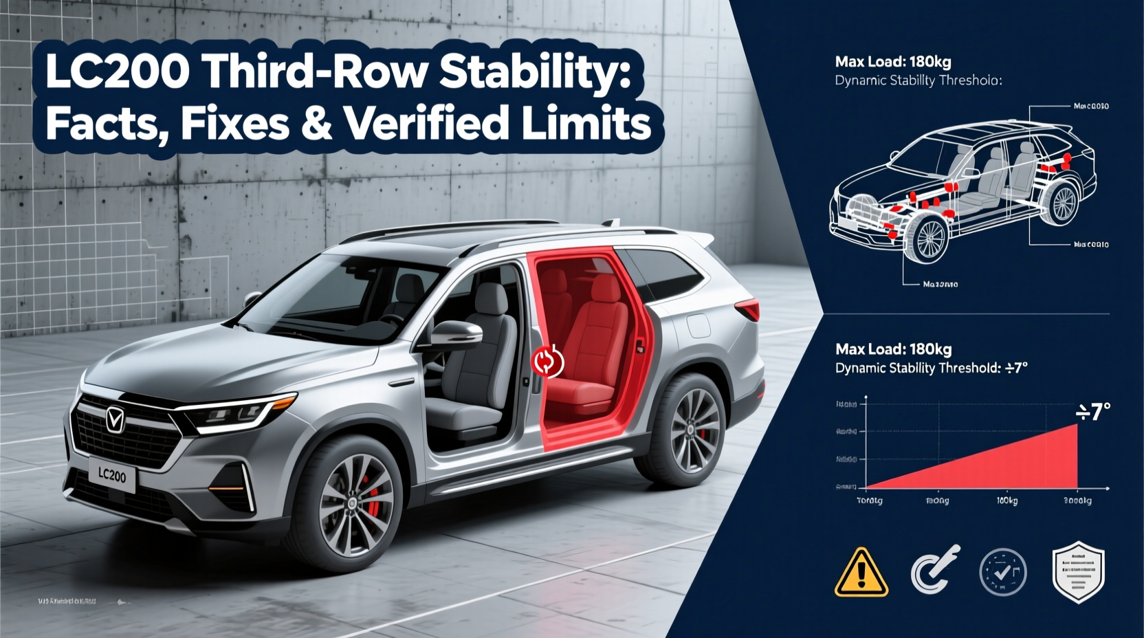 LC200 Third-Row Stability: Facts, Fixes & Verified Limits