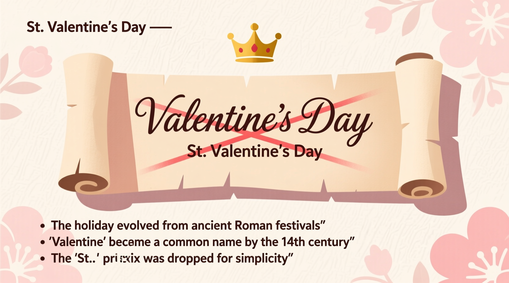 why is valentines day not called st valentines day