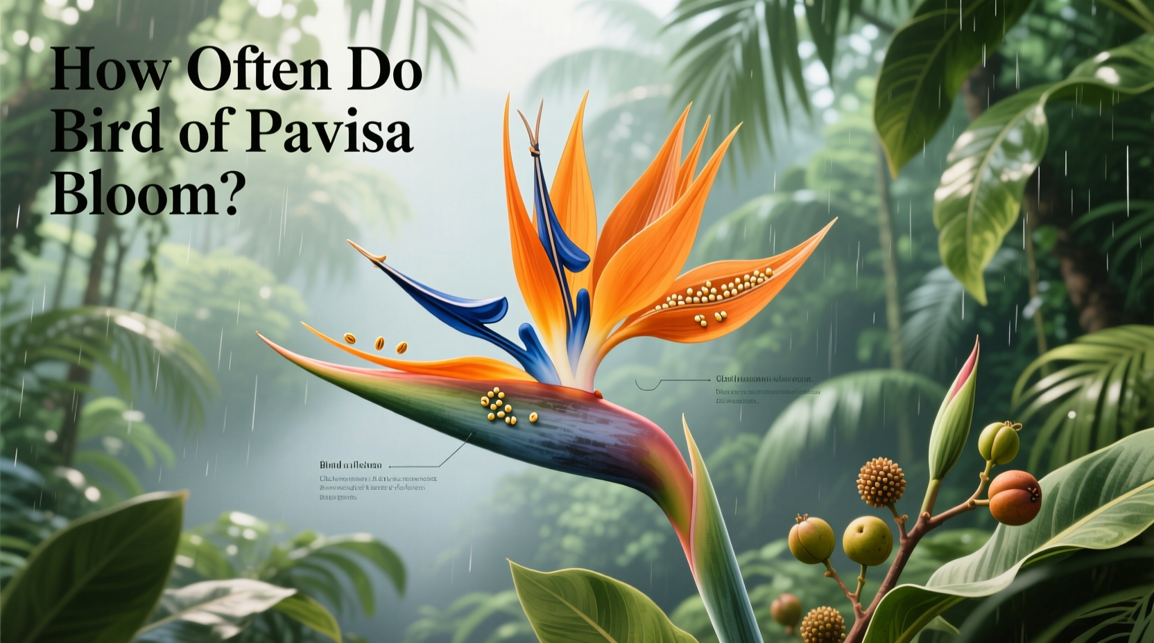how often do bird of paradise bloom