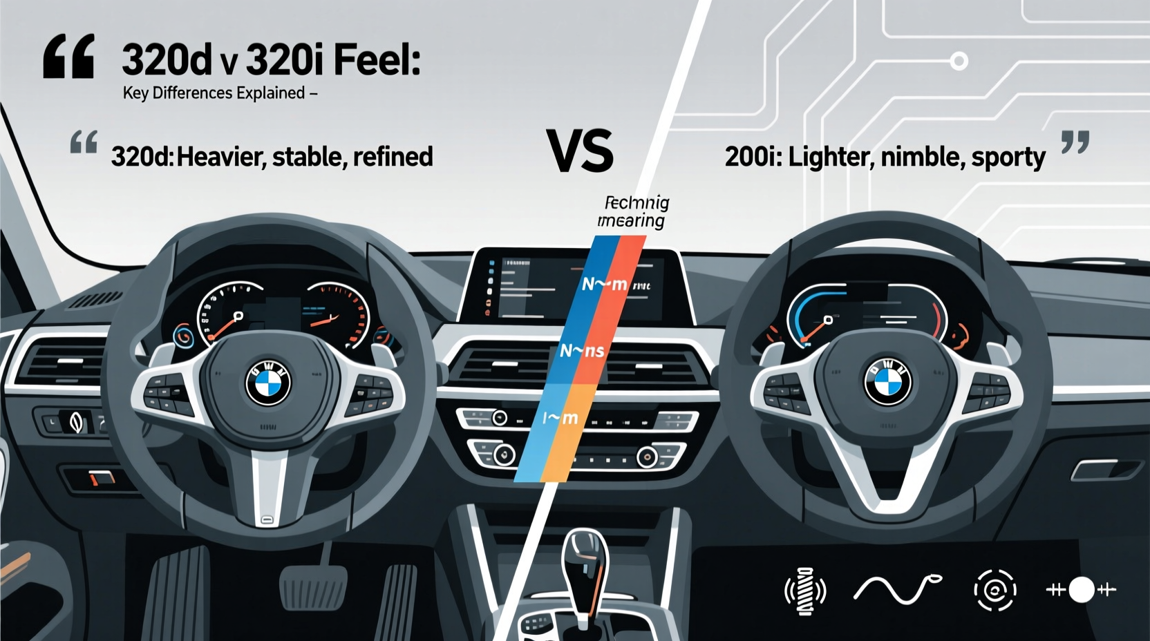 320d vs 320i steering feel