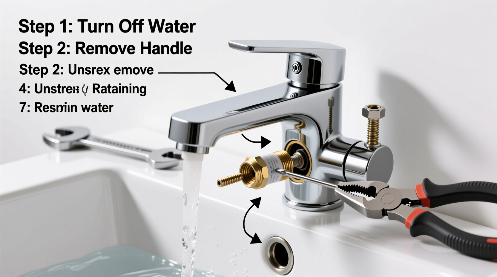 step by step guide to changing a faucet cartridge for a smooth running sink