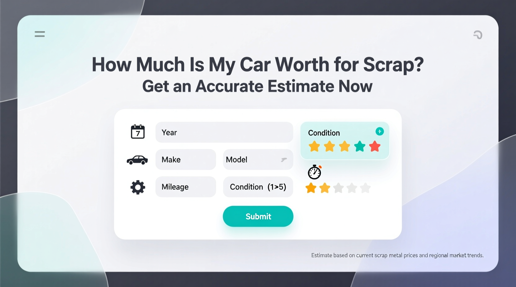 how much is my car worth for scrap