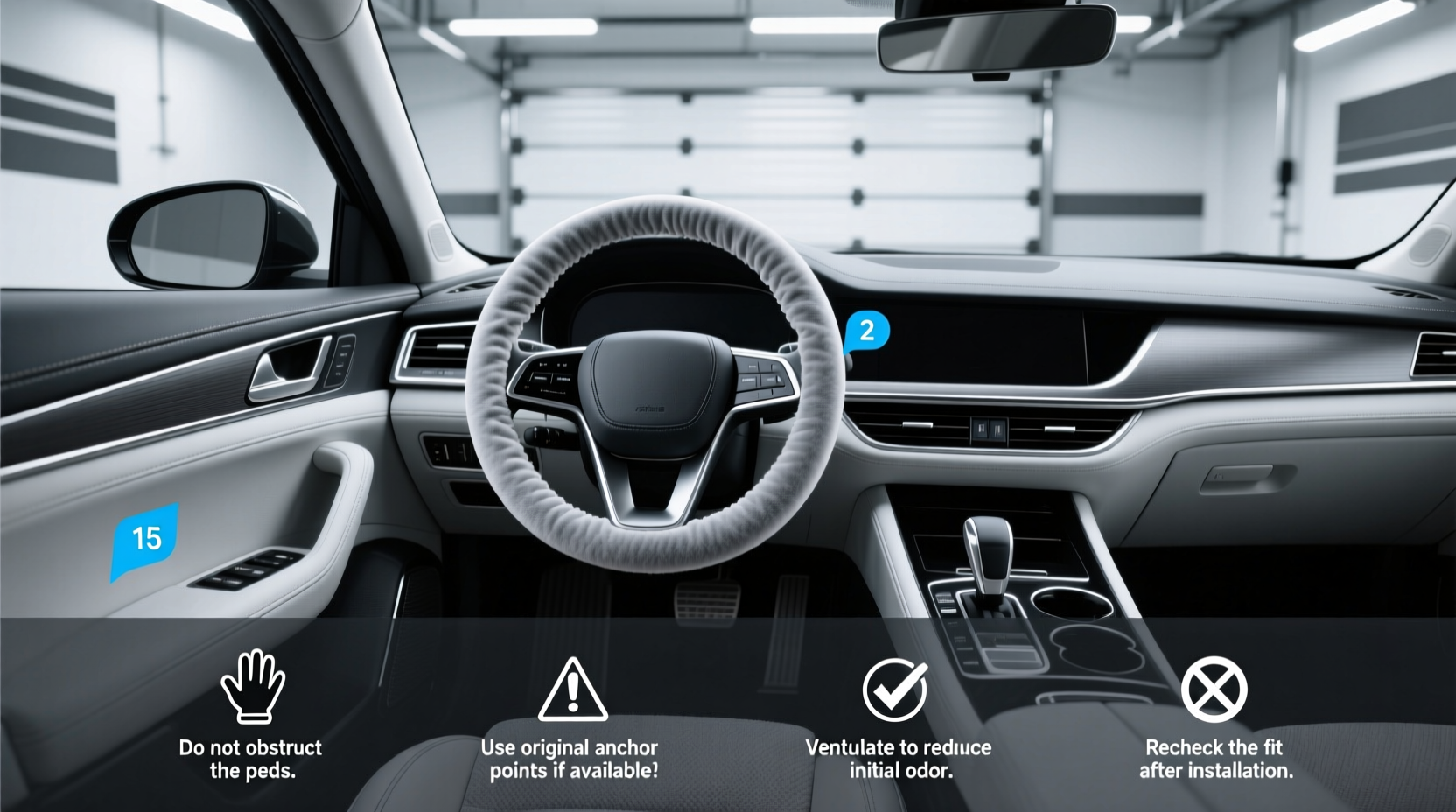 15.5 inch steering wheel cover buying guide: how to choose