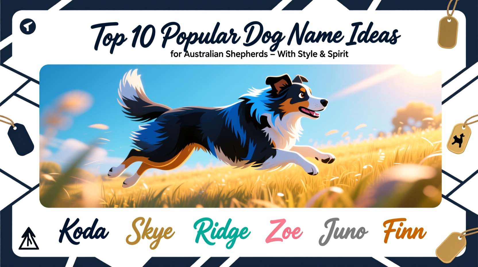 popular dog name ideas for australian shepherds with style and spirit