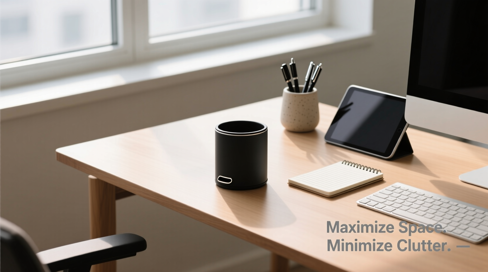 maximizing workspace efficiency using a mini trash can to tackle desk clutter effectively