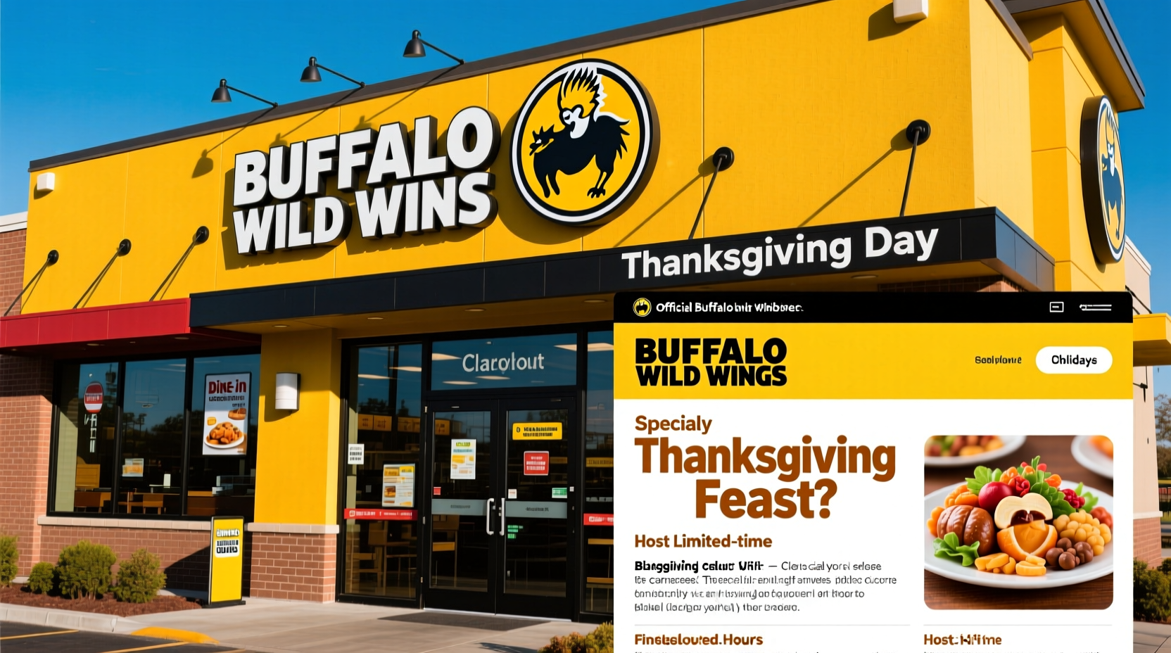 is buffalo wild wings open on thanksgiving day