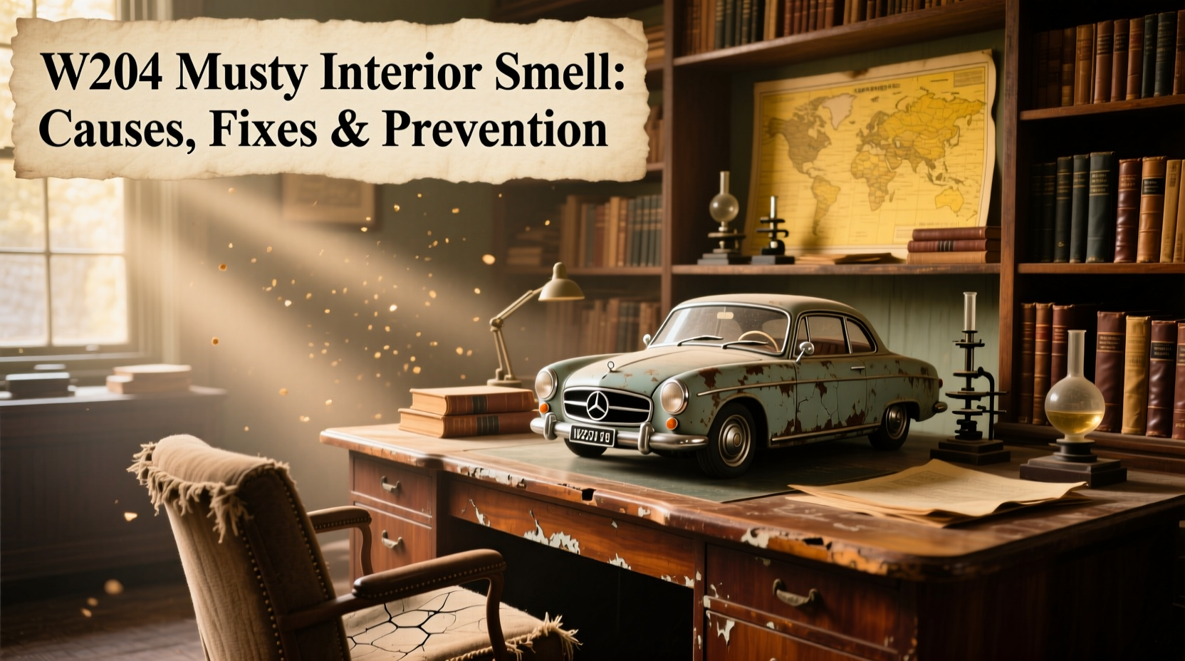 w204 musty interior smell