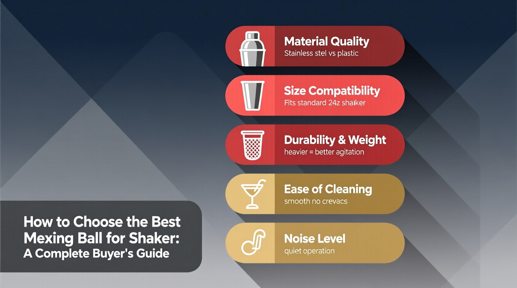 mixing ball for shaker