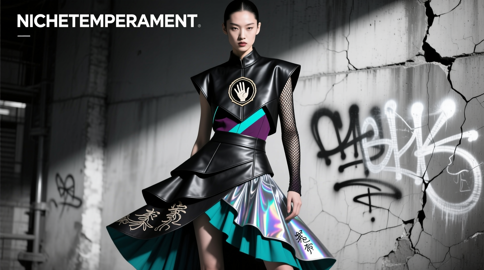 how to build a unique niche temperament outfit using a skirt and vest combo