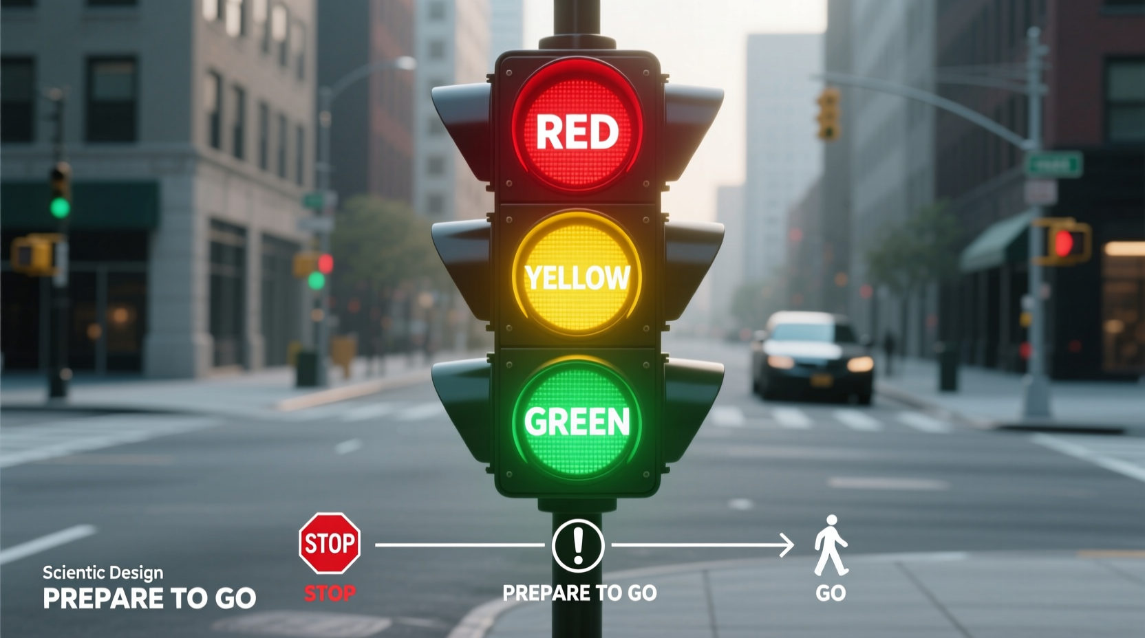 why traffic lights are red yellow and green color meaning