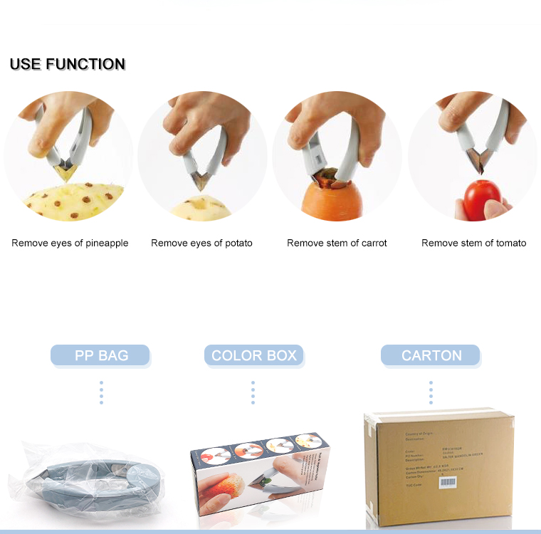 Multi Function Fruit & Vegetable Gadget Strawberry Huller Core Remover for Various Fruits