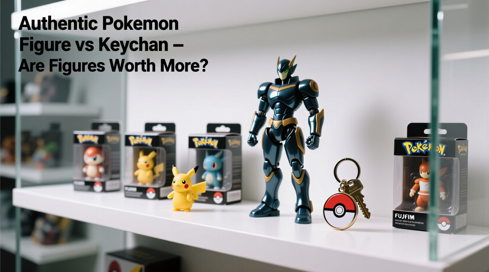 authentic pokemon figure vs keychain are the figures actually worth more or is it just hype