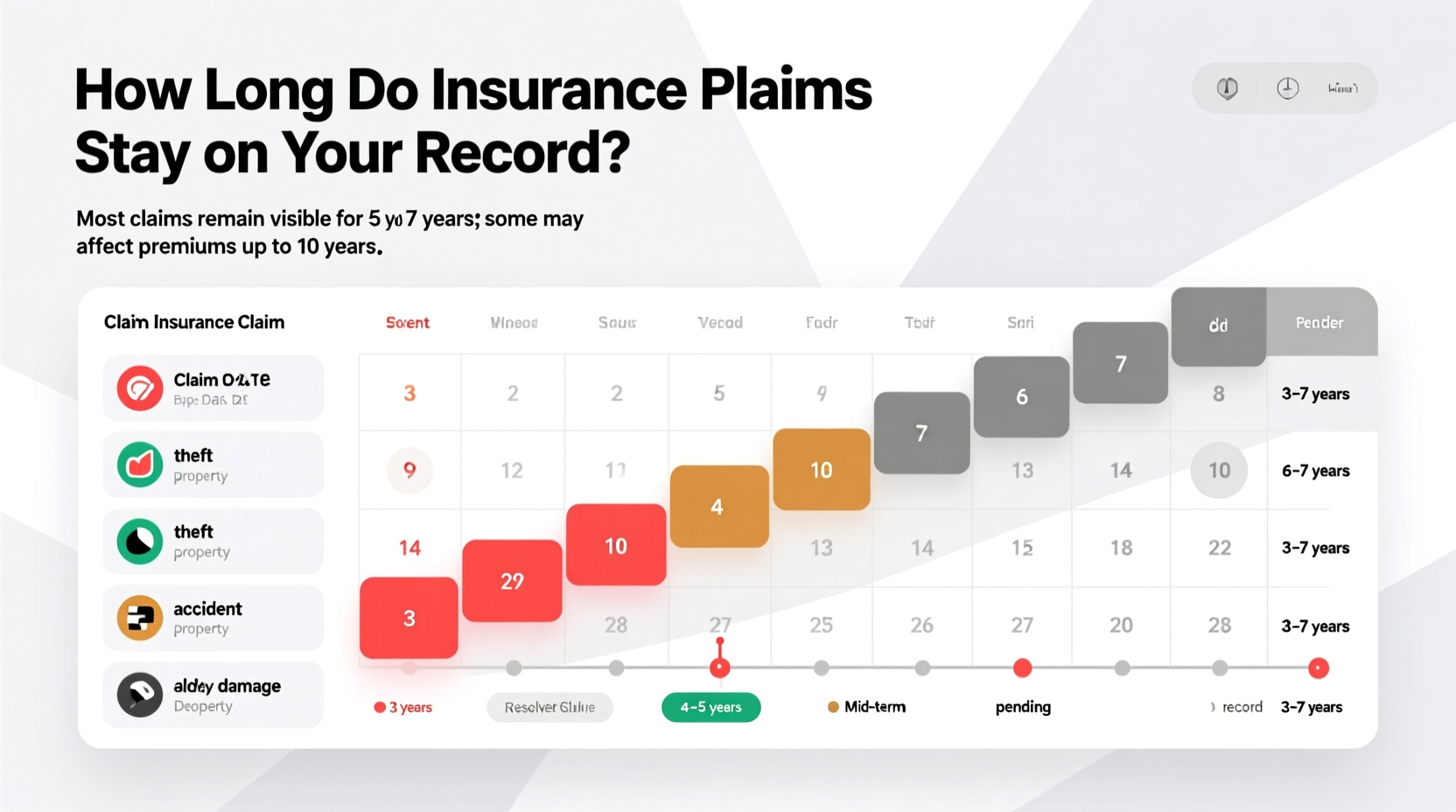 how long do claims stay on car insurance