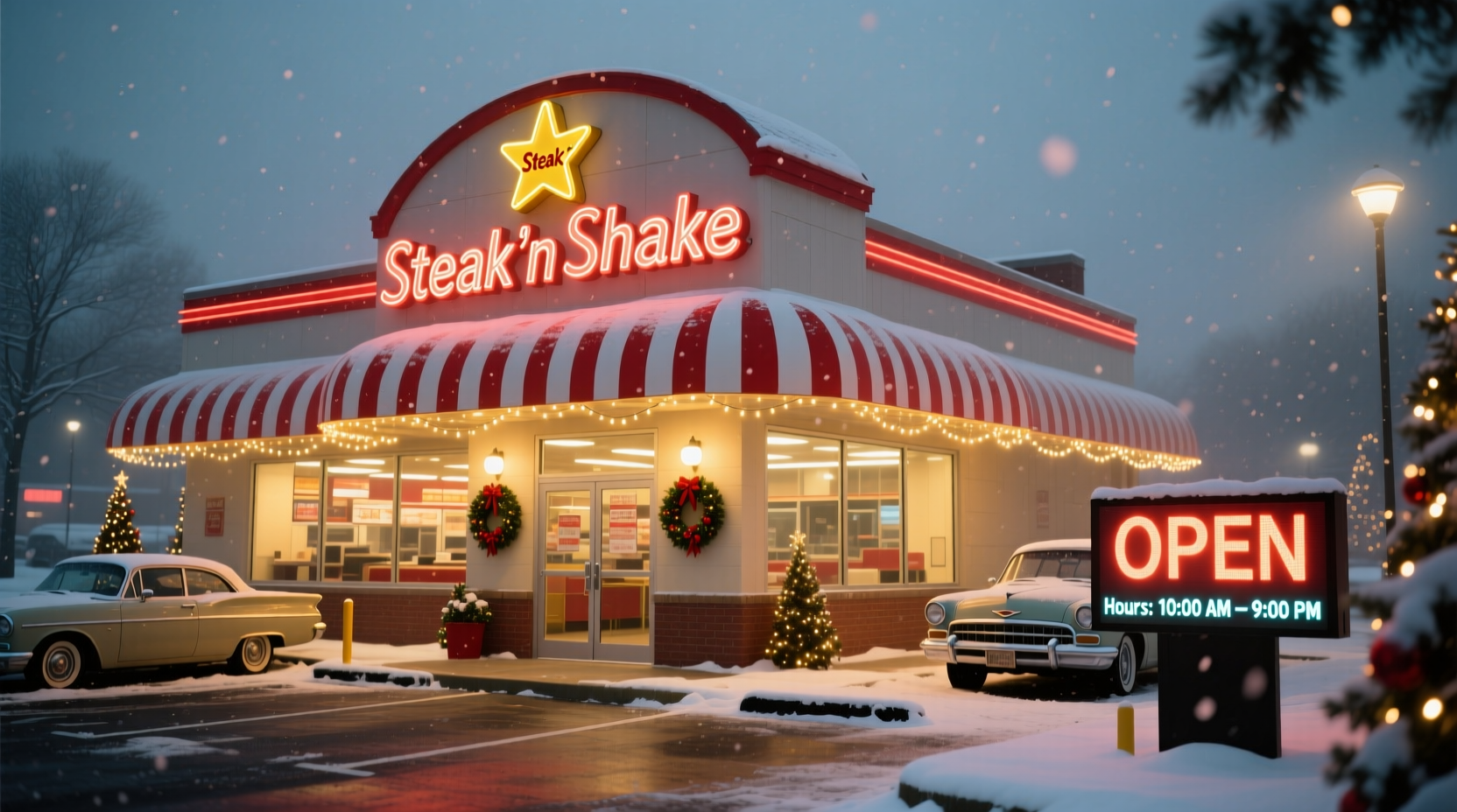 is steak n shake open on christmas